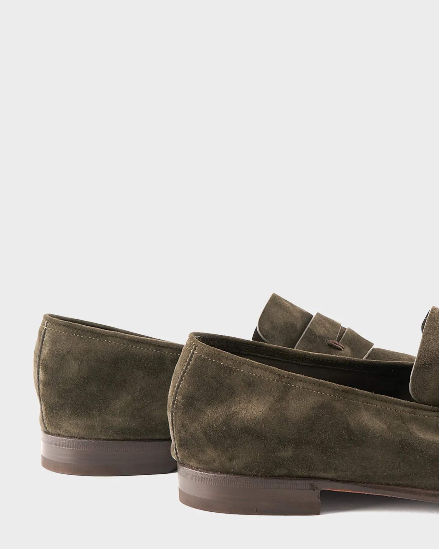 Army Green Suede L'Asola Loafers