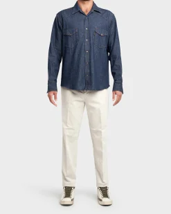 Beige Cotton Chinos