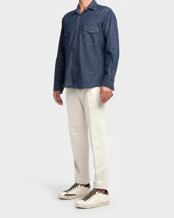 Beige Cotton Chinos