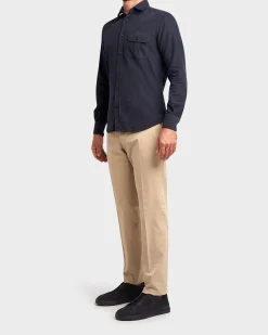 Beige Cotton Chinos