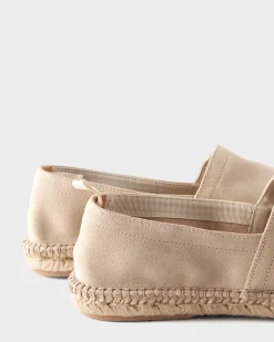 Beige Suede Espadrilles