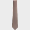 Beige With White Micropattern Tie