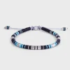 Black And Blue Rizon Silver Bracelet