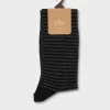 Black And Grey Striped Socks