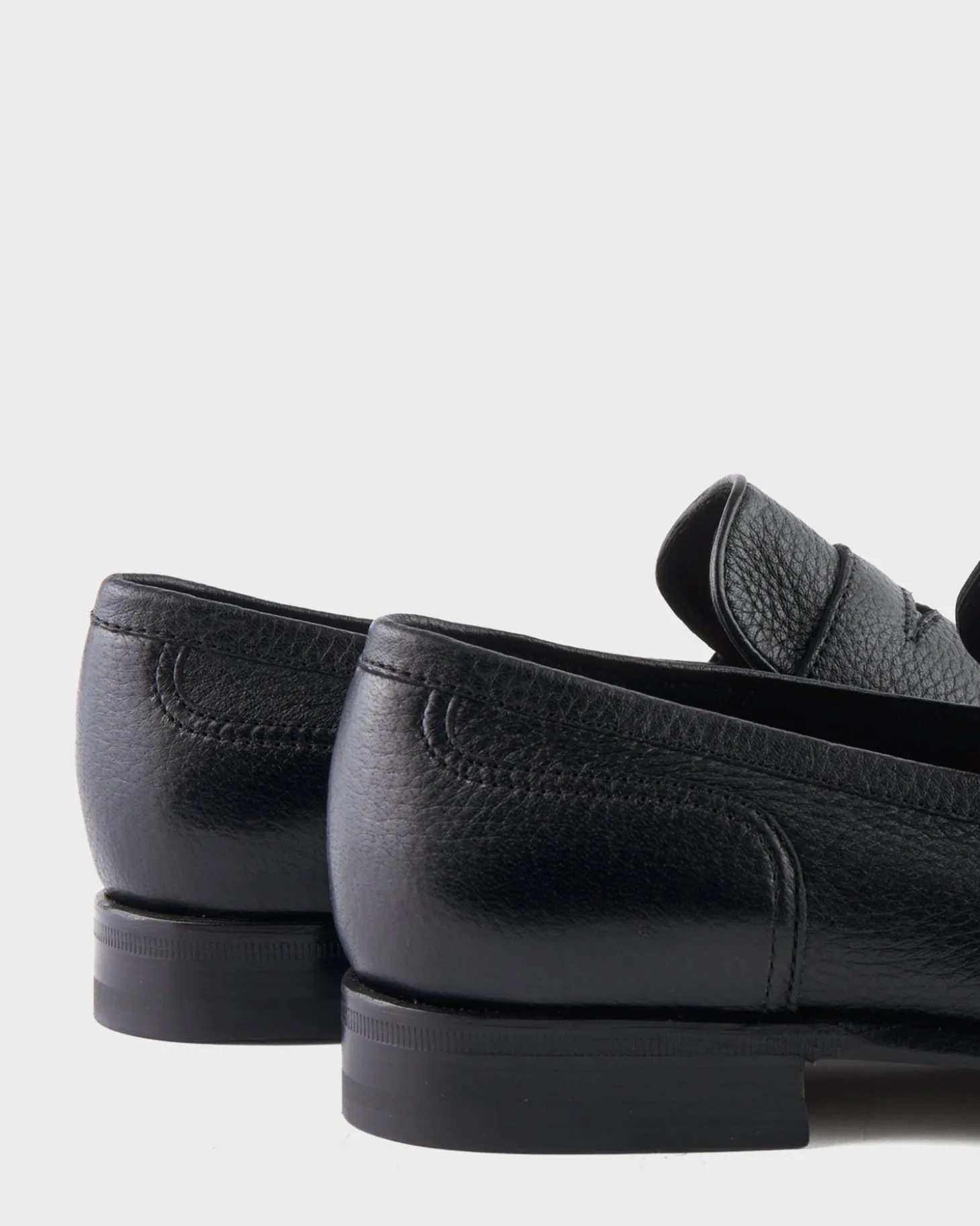Black Belgrado Deerskin Loafer