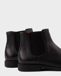 Black Calfskin Mainz Chelsea Boots