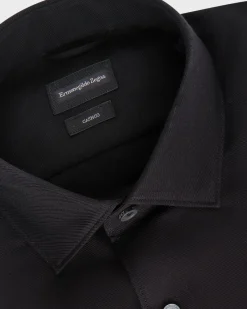 Black Cashco Twill Shirt