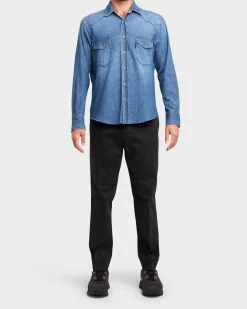 Black Cotton Chino