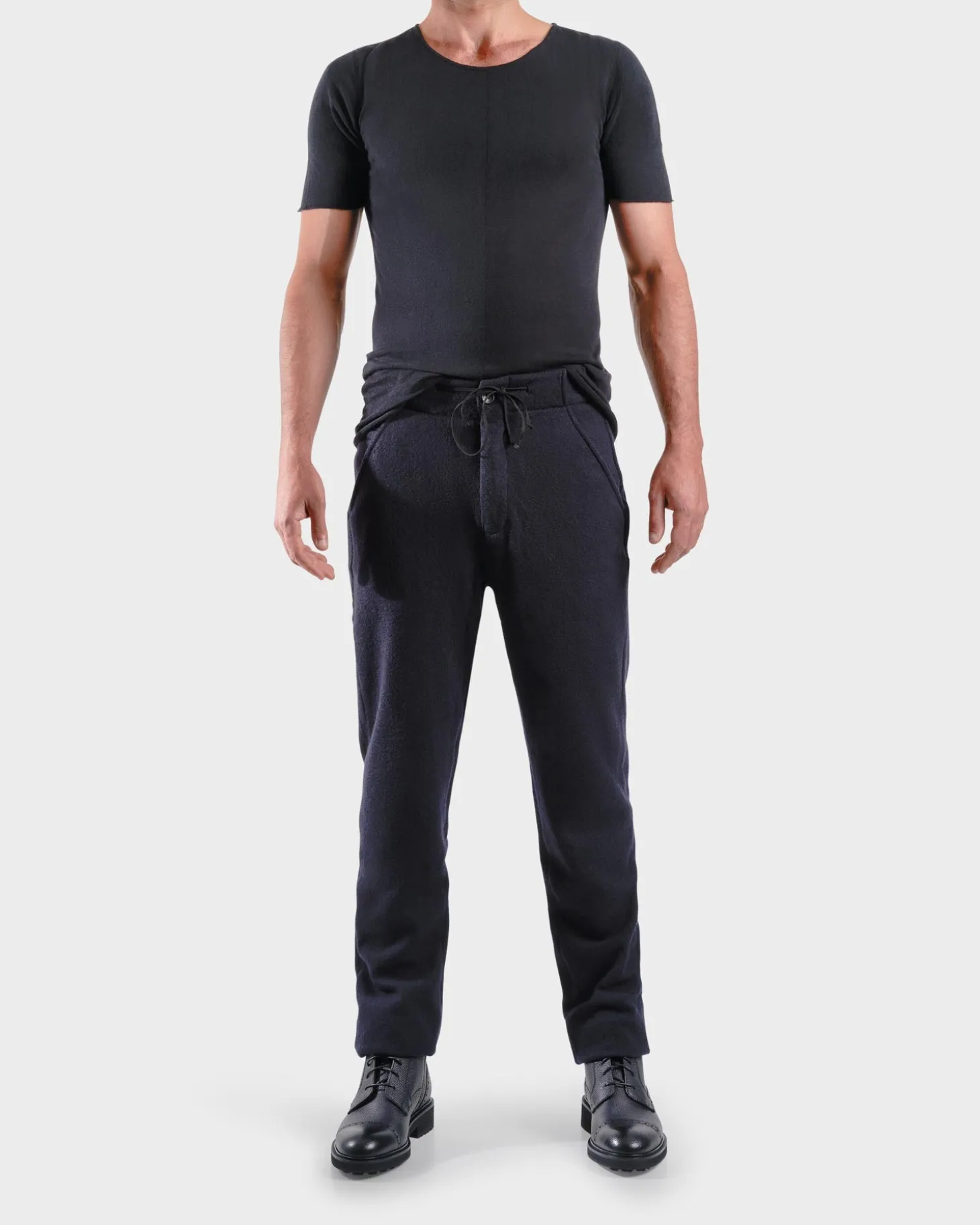Black Cotton Hemp T-Shirt