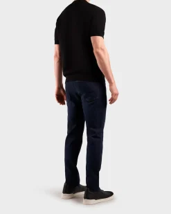 Black Cotton Knit Shirt