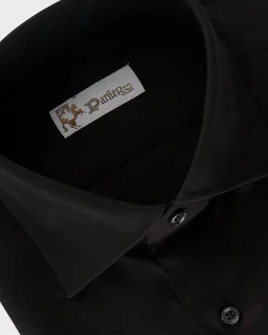 Black Cotton Stretch Shirt