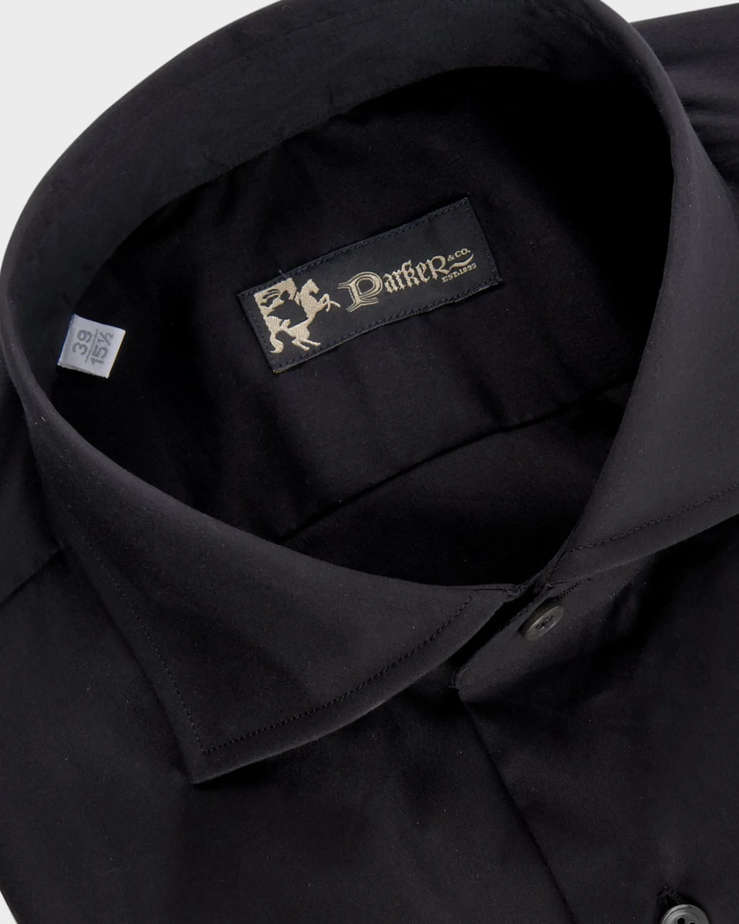 Black Cotton Stretch Shirt