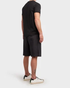 Black Cotton V-Neck T-Shirt