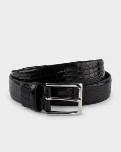 Black Crocodile Belt