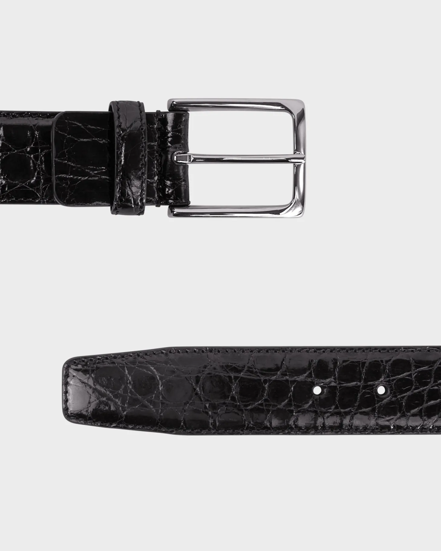 Black Crocodile Belt