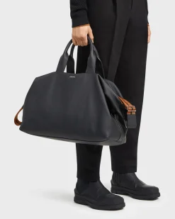 Black Deerskin Holdall