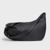 Black Deerskin Panorama Hobo Bag