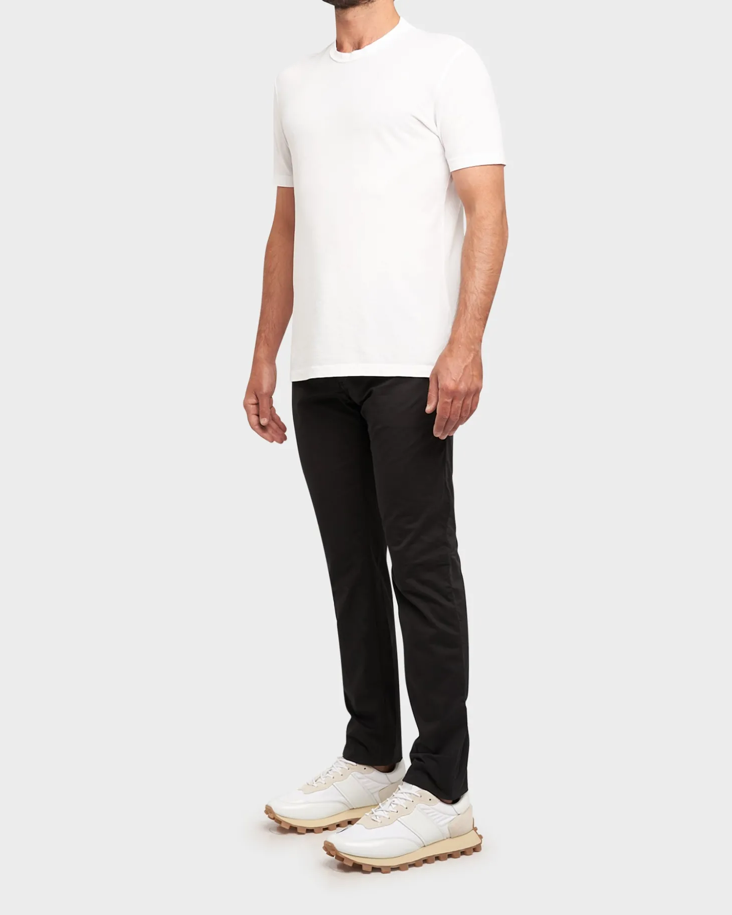 Black Lightweight Cotton Stretch Slim Fit Jeans
