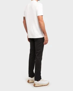 Black Lightweight Cotton Stretch Slim Fit Jeans