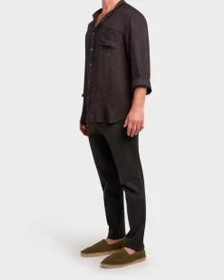 Black Linen Shirt