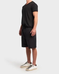 Black Linen Shorts