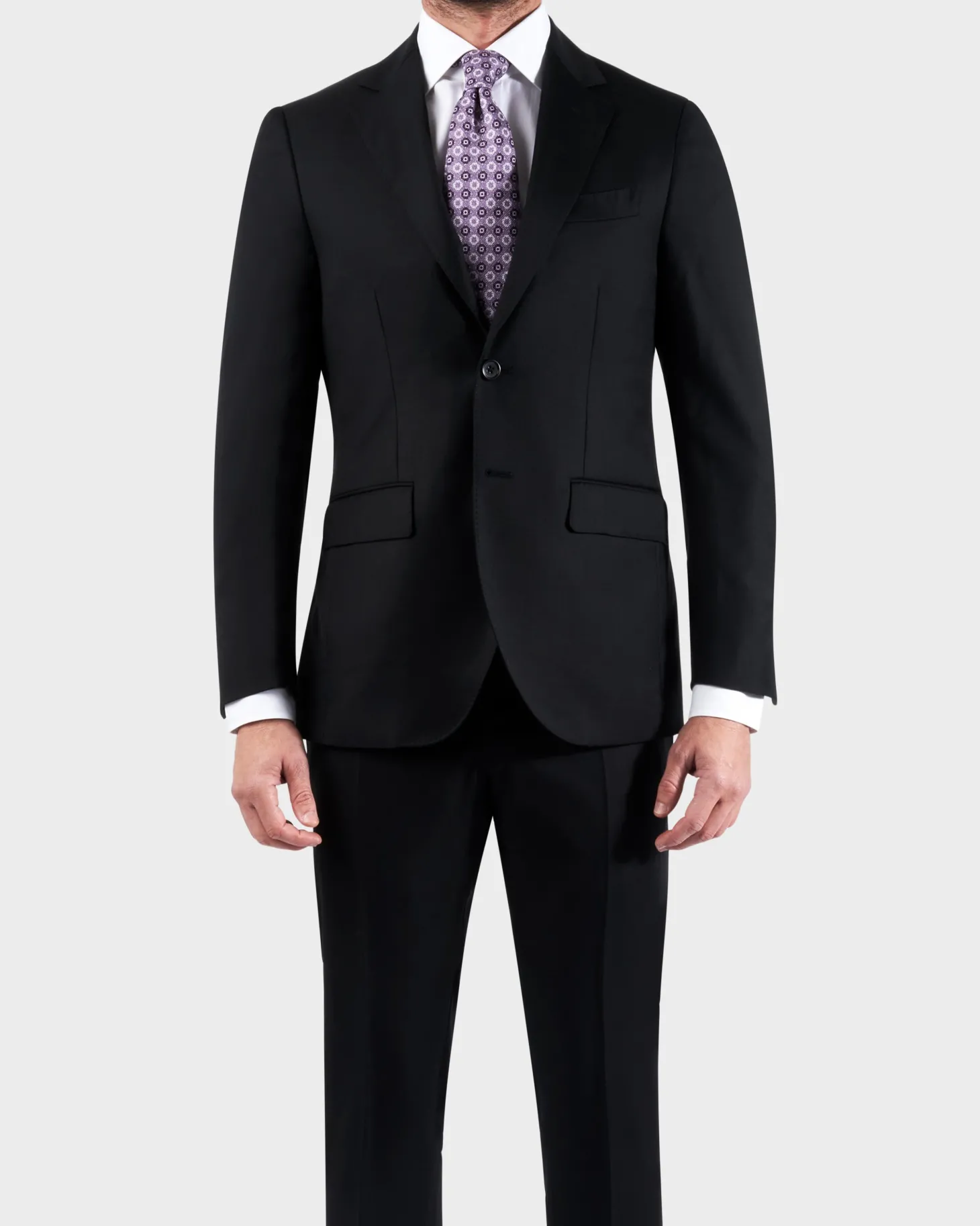Black Loro Piana Pure Wool Suit