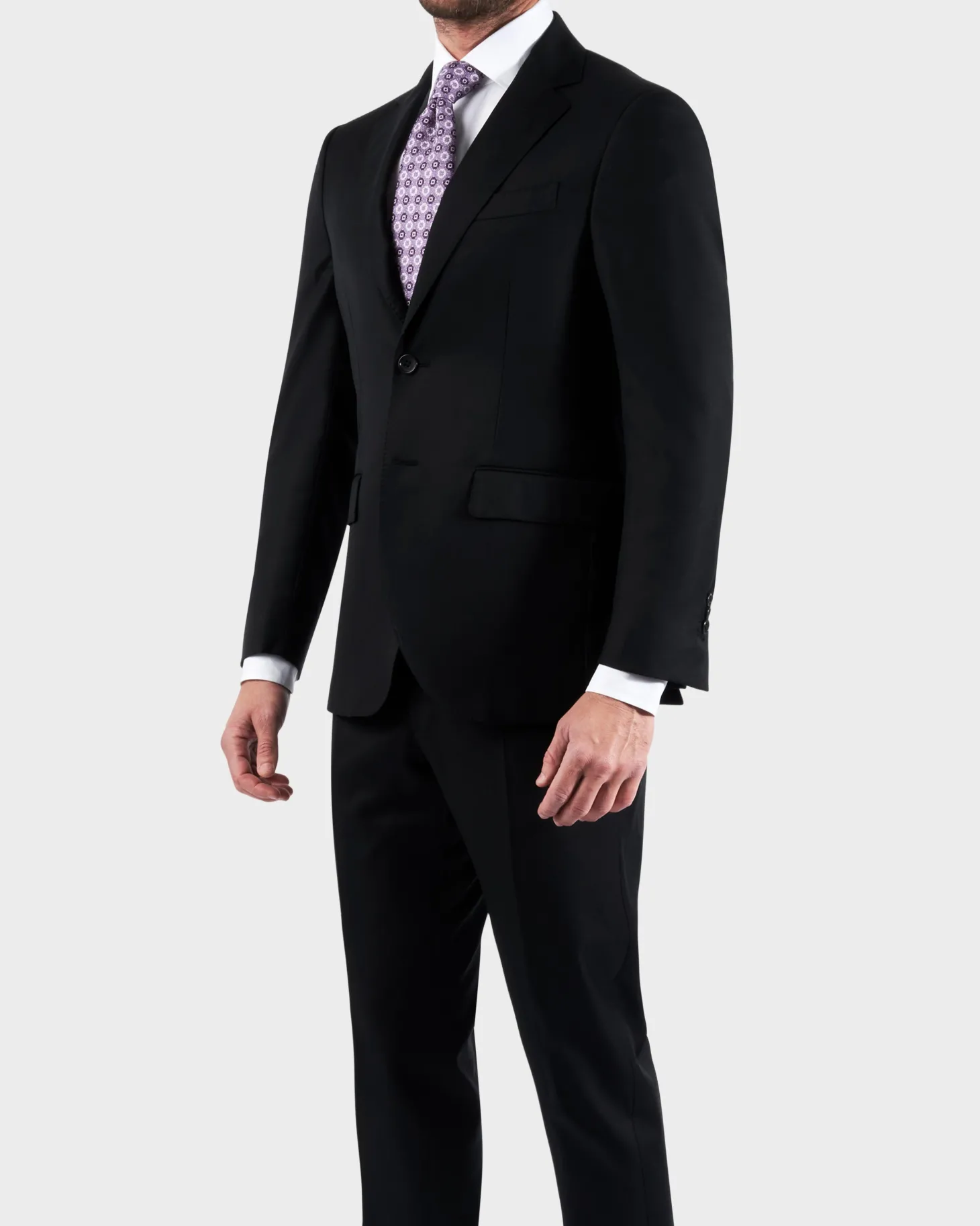 Black Loro Piana Pure Wool Suit
