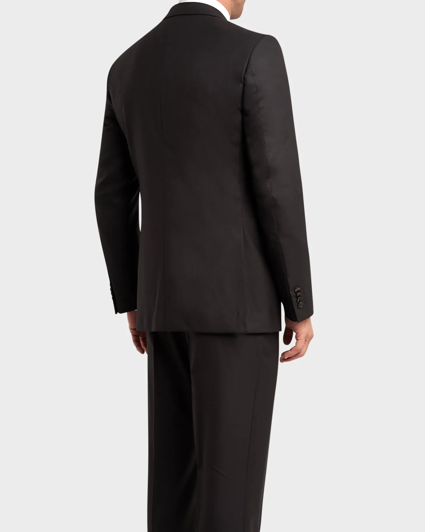 Black Microcheck 15Milmil15 Wool Suit