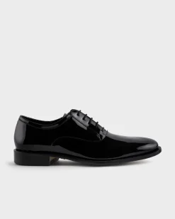 Black Patent Leather Oxford Shoes