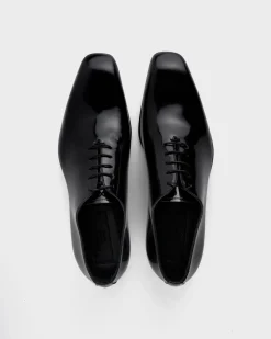 Black Patent Leather Oxford Shoes