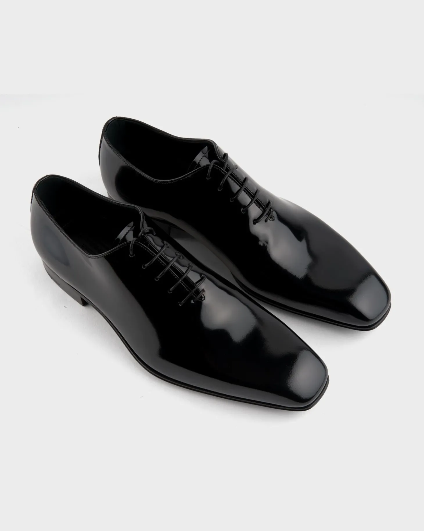 Black Patent Leather Oxford Shoes