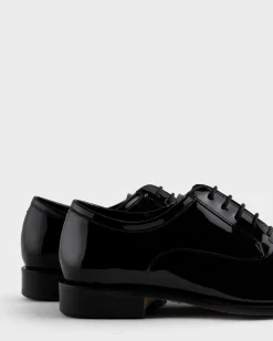 Black Patent Leather Oxford Shoes