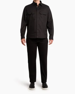 Black Premium Cotton Overshirt