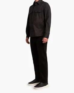 Black Premium Cotton Overshirt