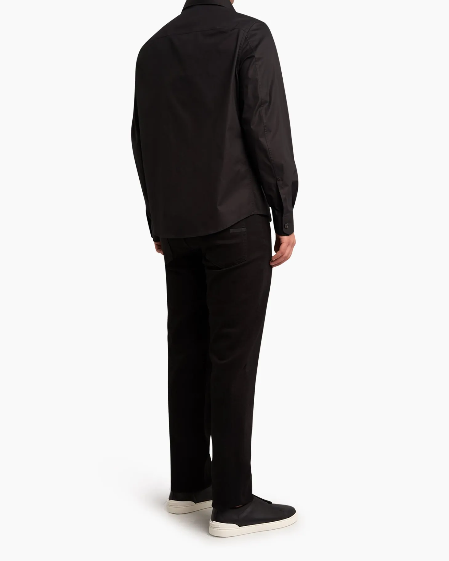 Black Premium Cotton Overshirt