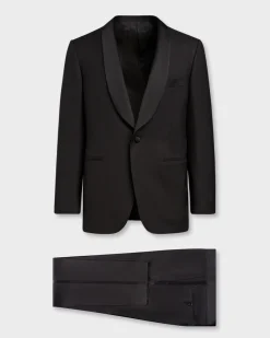 Black Shawl Lapel Wool Tuxedo