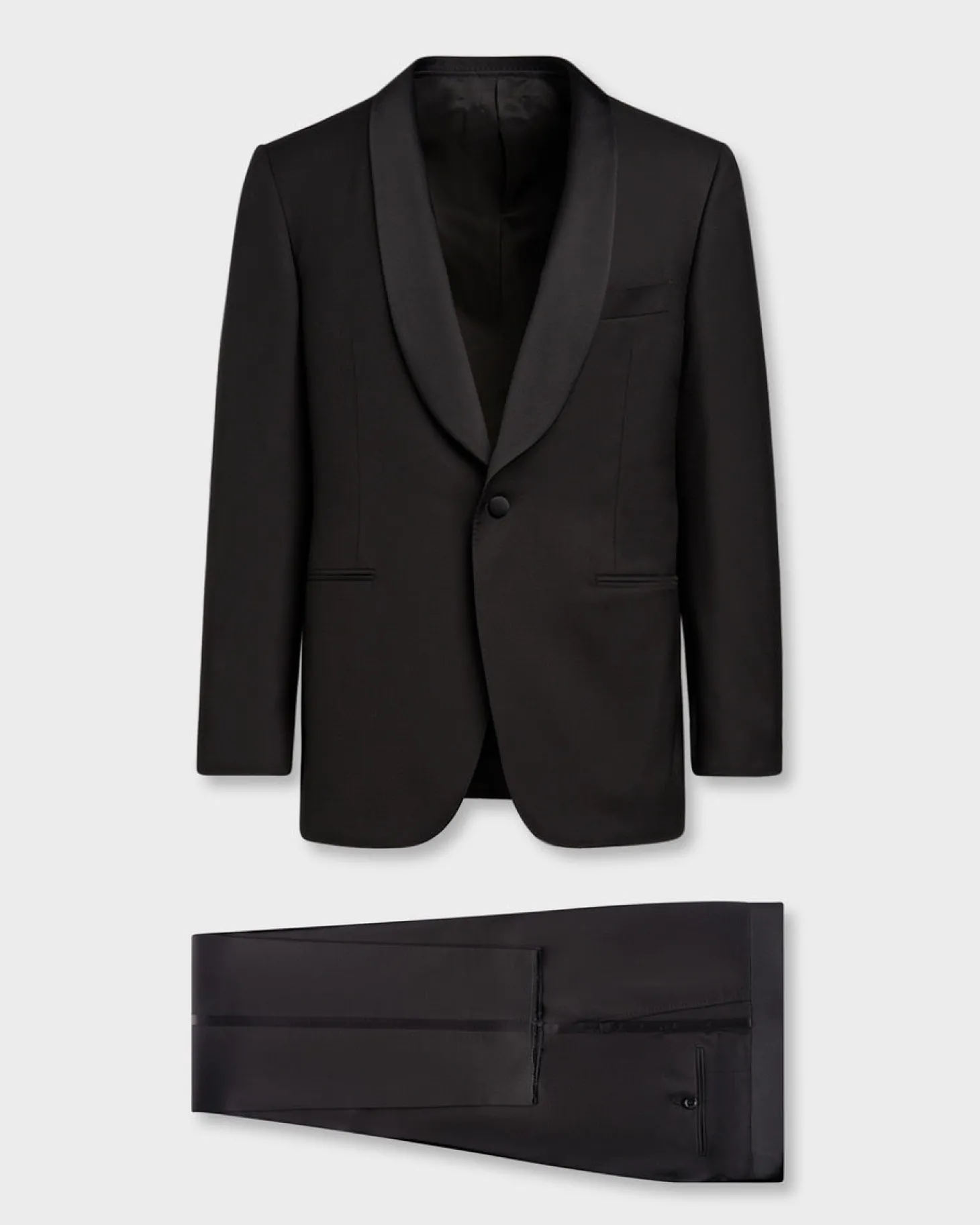 Black Shawl Lapel Wool Tuxedo