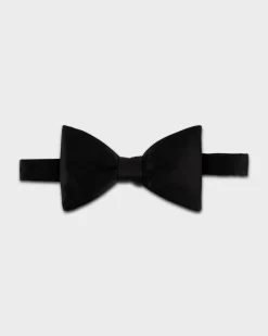 Black Silk Bow Tie
