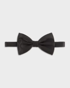 Black Silk Self Tie Bow Tie