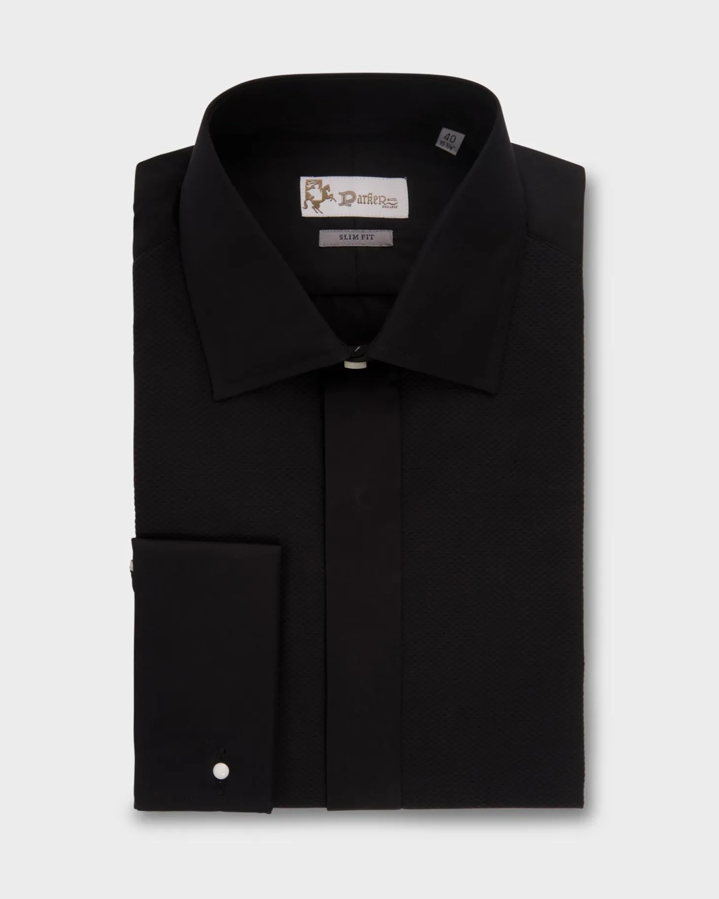 Black Slim Fit Dinner Shirt