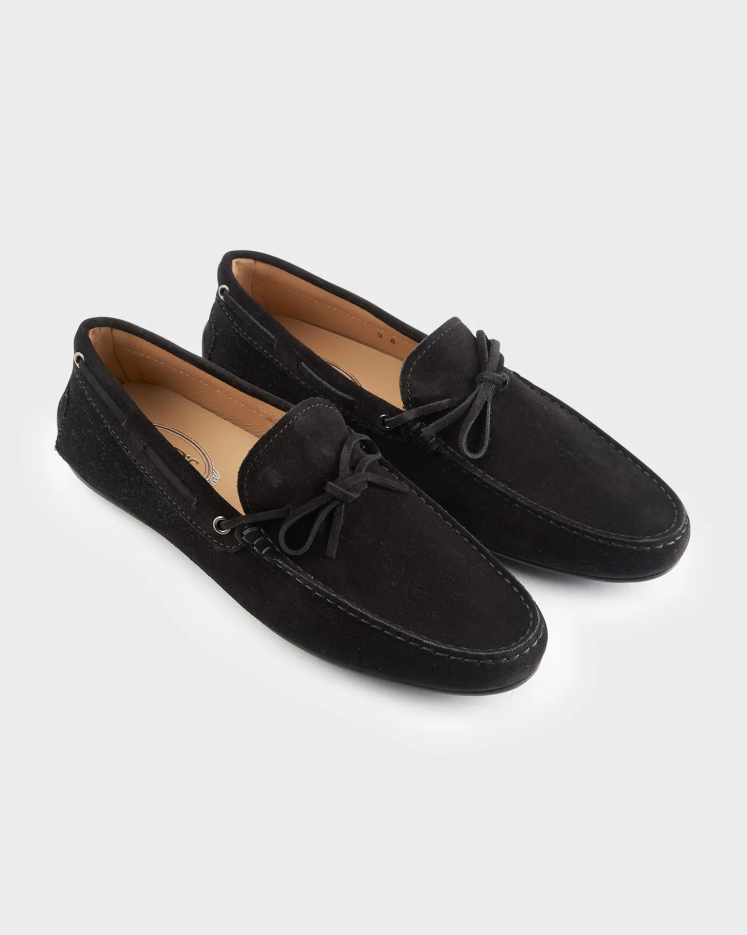Black Suede City Gommino Driving Shoes