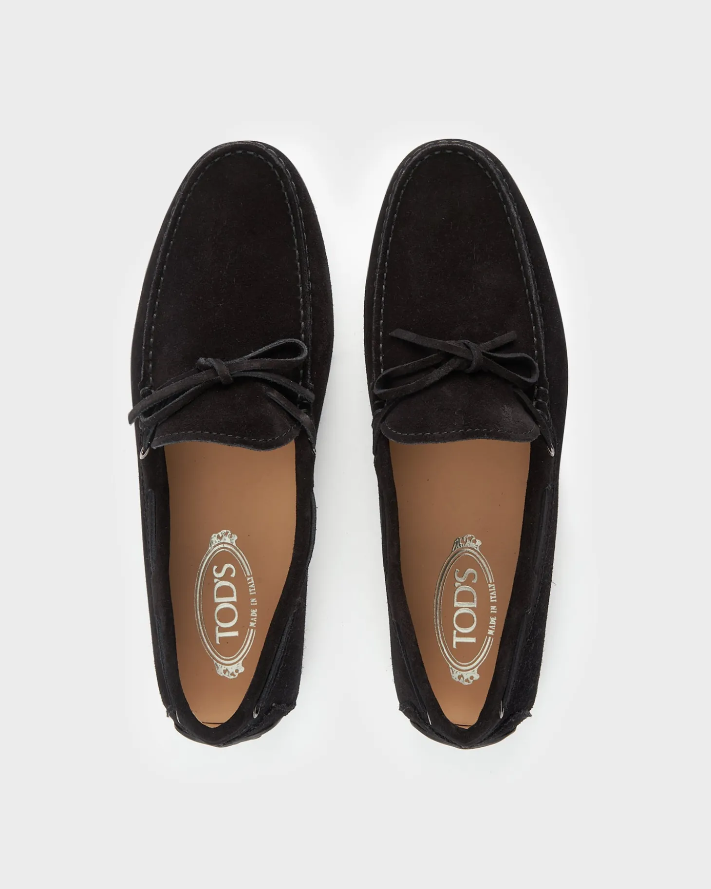 Black Suede City Gommino Driving Shoes
