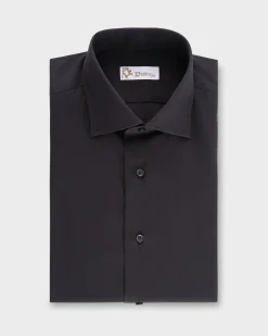 Black Tailored Cotton Shirt