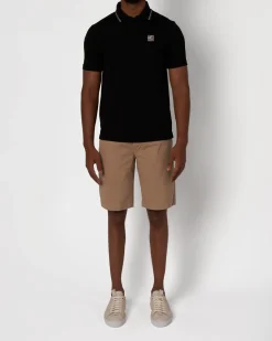 Black Techmerino Polo Shirt