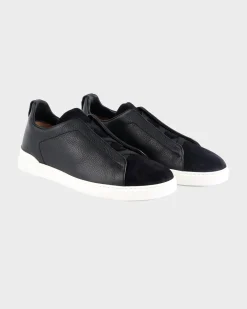 Black Triple Stitch Sneakers