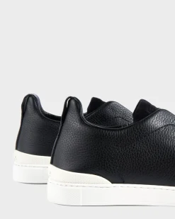 Black Triple Stitch Sneakers