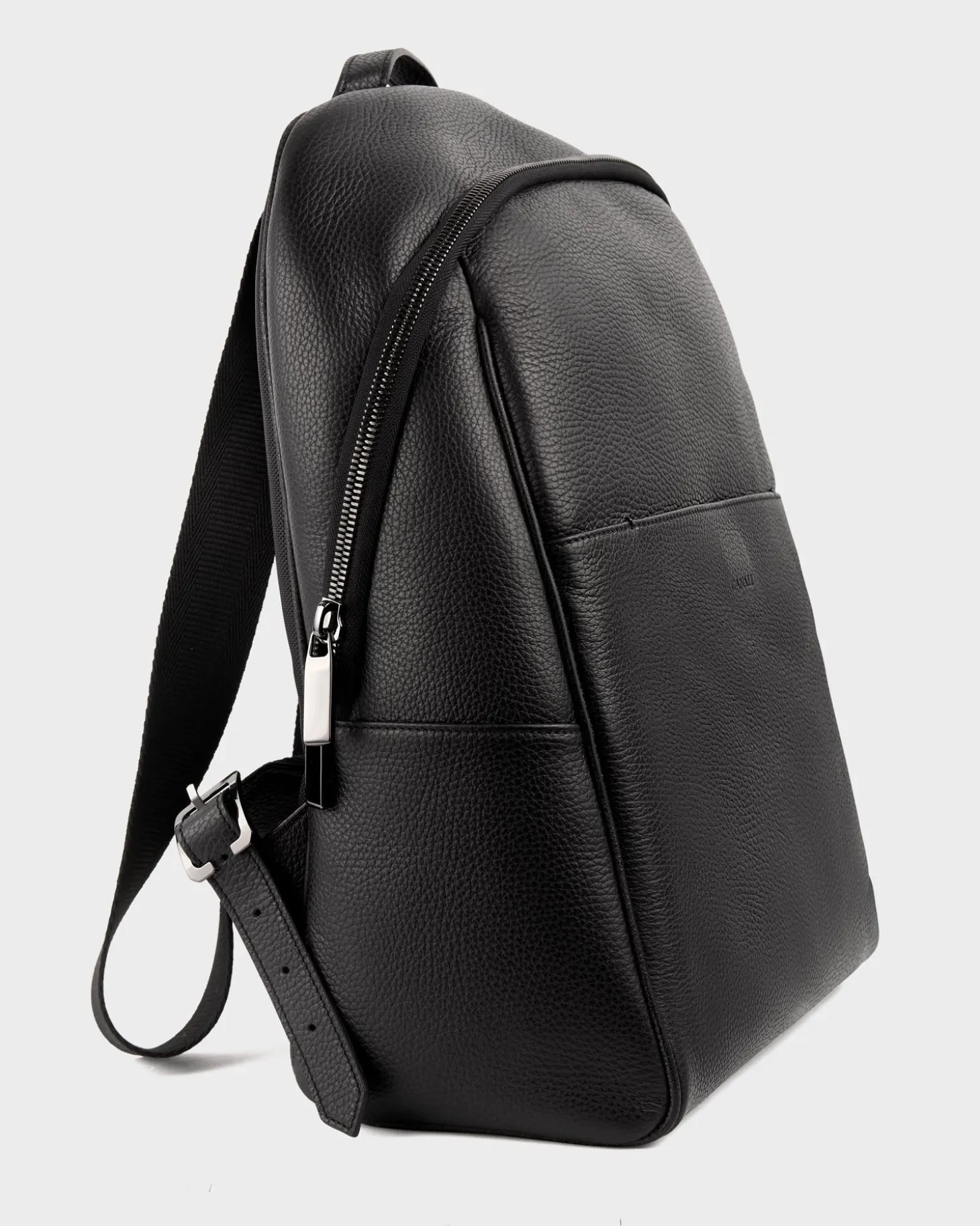 Black Tumbled Calfskin Backpack