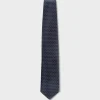 Blue And White Pattern Silk Tie