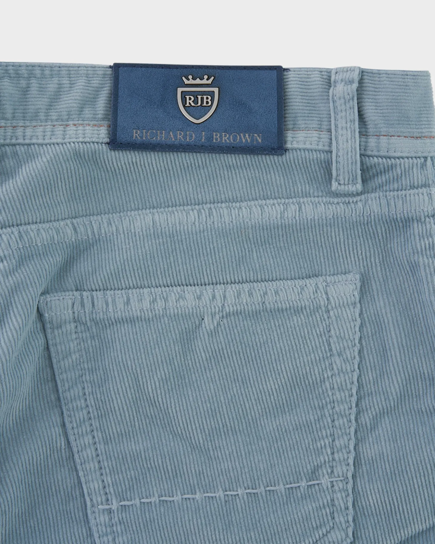 Blue Cashmere Cord Trousers