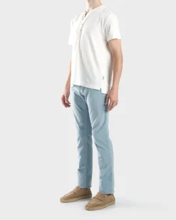 Blue Cashmere Cord Trousers